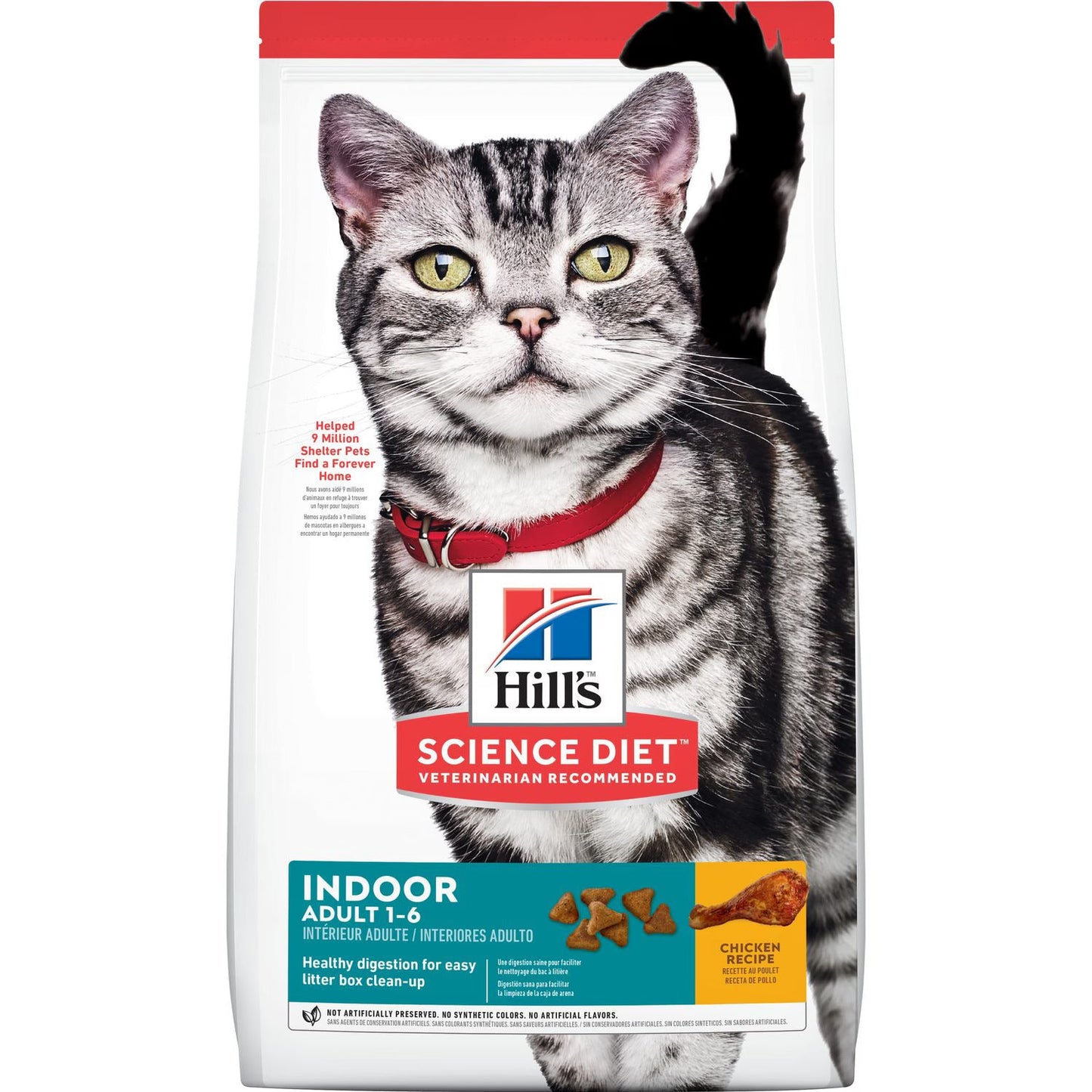 Cat Food Hills Science Diet Adult Indoor Chicken Dry 3.5lb