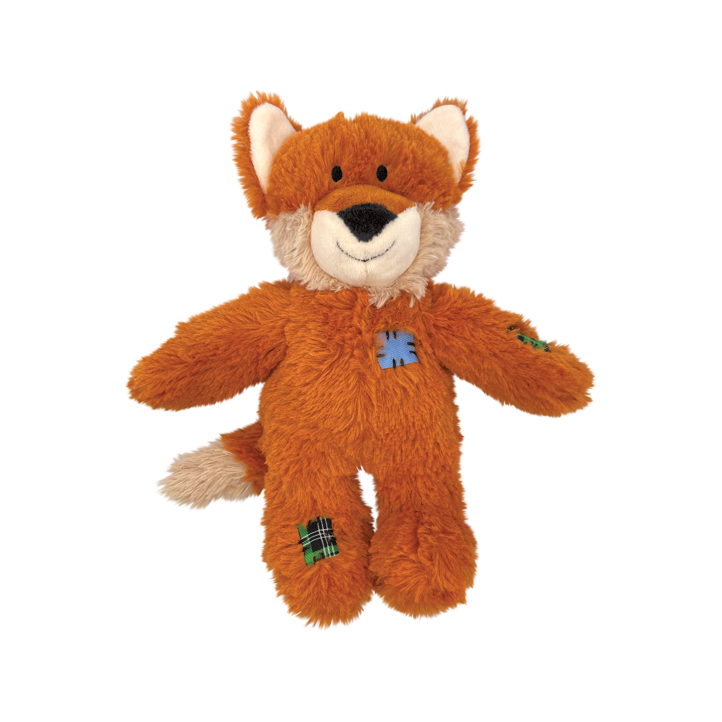 Dog Plush Toy KONG Wild Knots Fox Internal Rope Squeaky Play