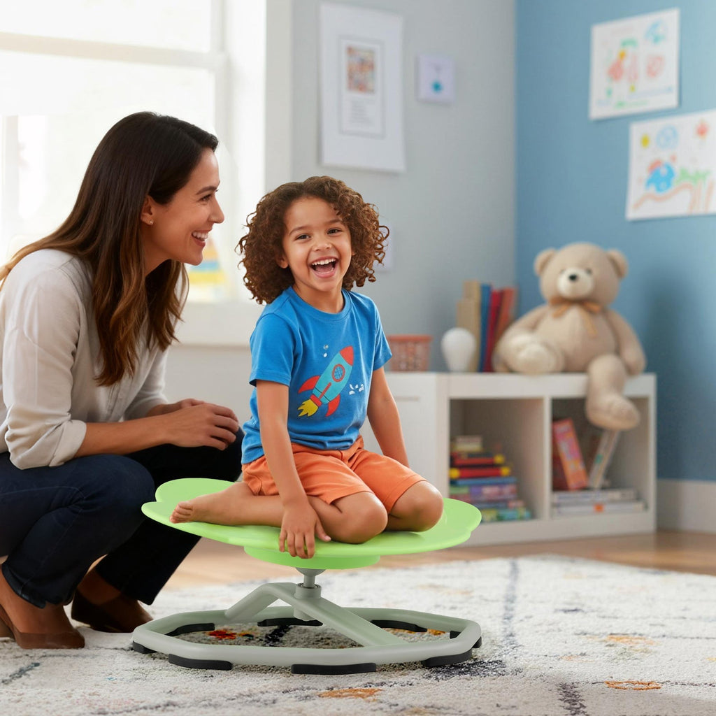 Kids Sensory Swivel Chair Cat Claw 360¬∞ Spinning Chair with Non-Slip Metal Base