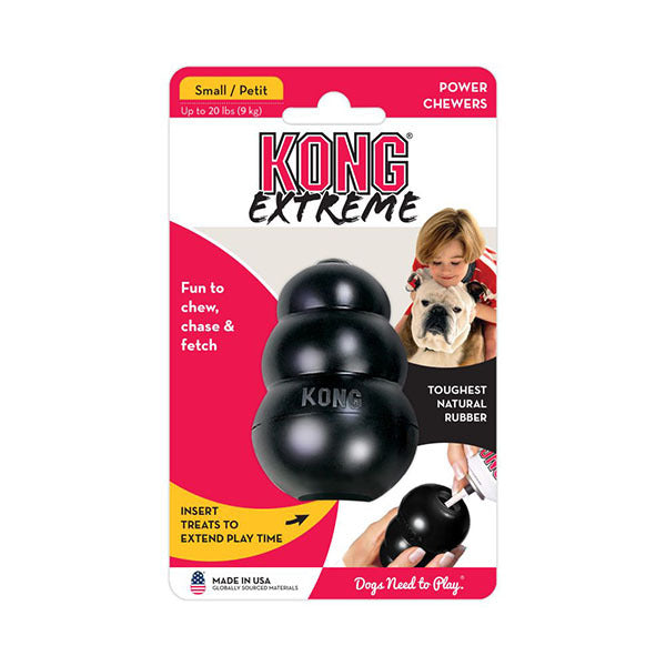 Dog Chew Toy KONG Extreme Black Ultra-Durable Stuffable