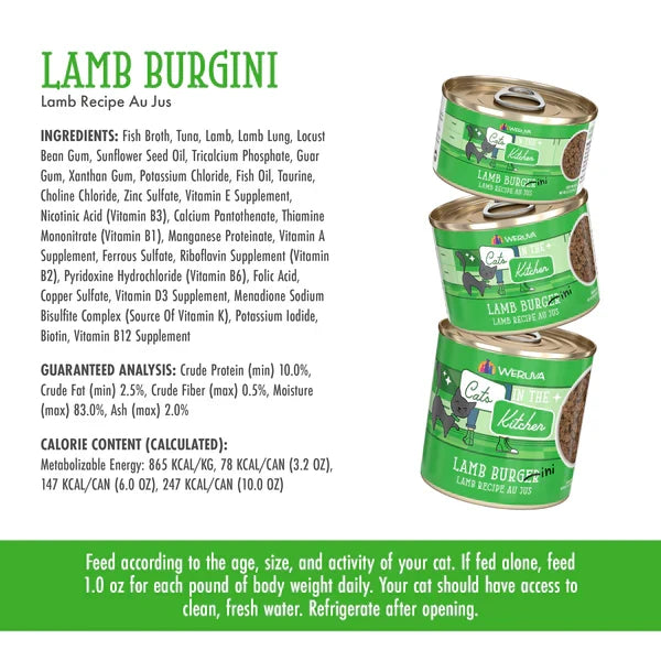 Cats in the Kitchen Lamb Burger-ini Lamb Recipe Au Jus - Majestic Pet Kingdom