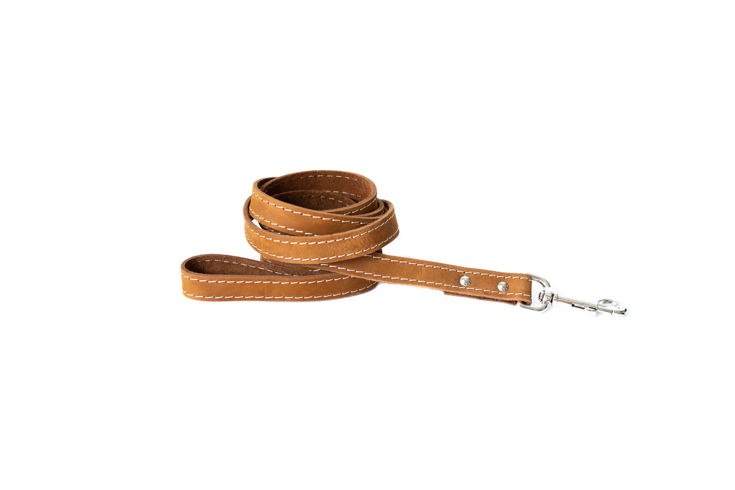 Dog Leash Genuine Leather Earth - No Pull Chest Control - Majestic Pet Kingdom