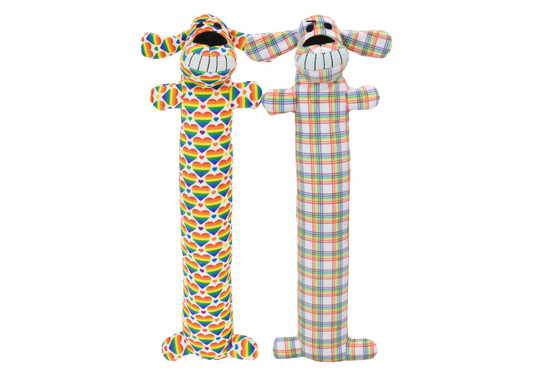 Multipet Loofa Dog Rainbow (12")