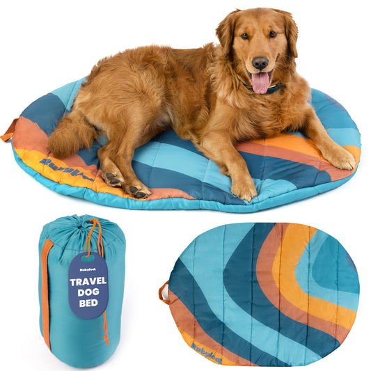 Travel Dog Bed - Foldable & Packable for Travel, Road Trip, Camping - Majestic Pet Kingdom