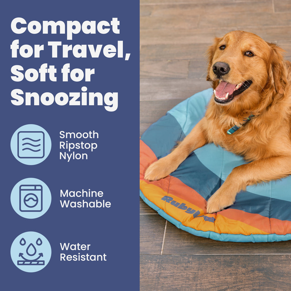 Travel Dog Bed - Foldable & Packable for Travel, Road Trip, Camping - Majestic Pet Kingdom