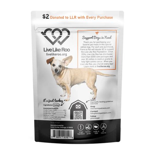 Farm To Pet Live Like Roo Turkey Chips (4oz)