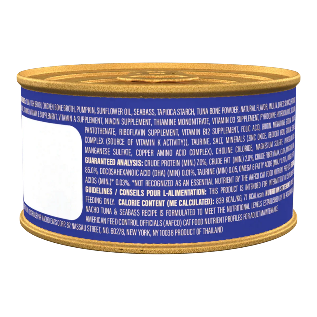 Made By Nacho Flaked Tuna & Sea Bass (3oz) - Majestic Pet Kingdom