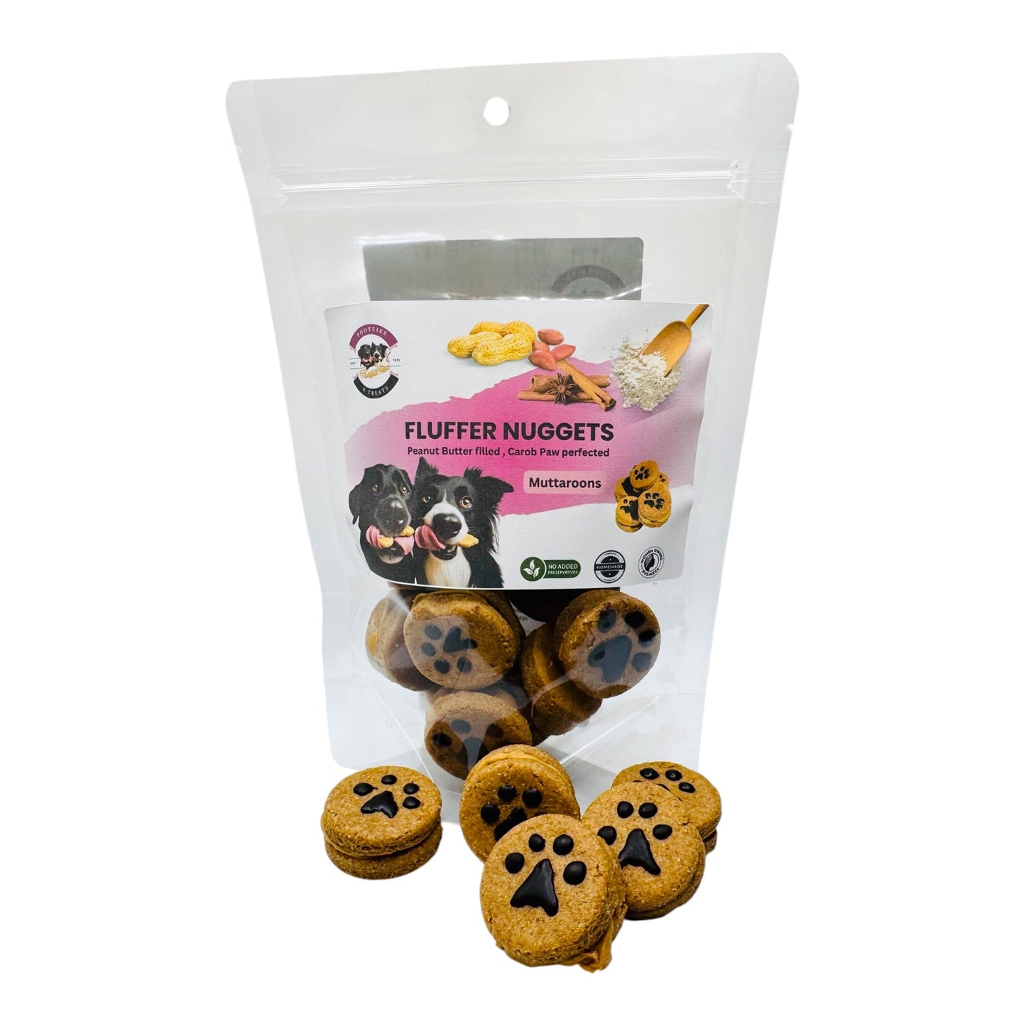 Dog Treats Tootsies and Treats Peanut Butter Macaroons 6oz