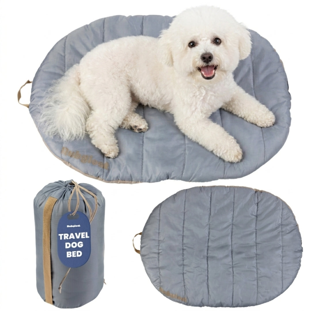 Travel Dog Bed - Foldable & Packable for Travel, Road Trip, Camping - Majestic Pet Kingdom