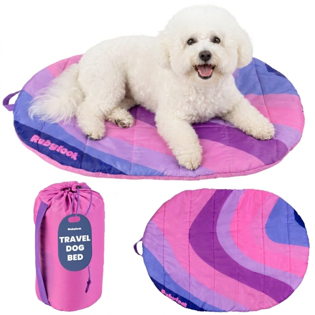 Travel Dog Bed - Foldable & Packable for Travel, Road Trip, Camping - Majestic Pet Kingdom