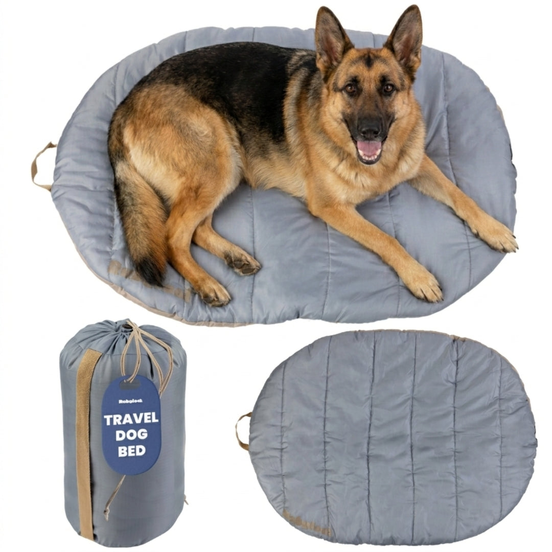 Travel Dog Bed - Foldable & Packable for Travel, Road Trip, Camping - Majestic Pet Kingdom