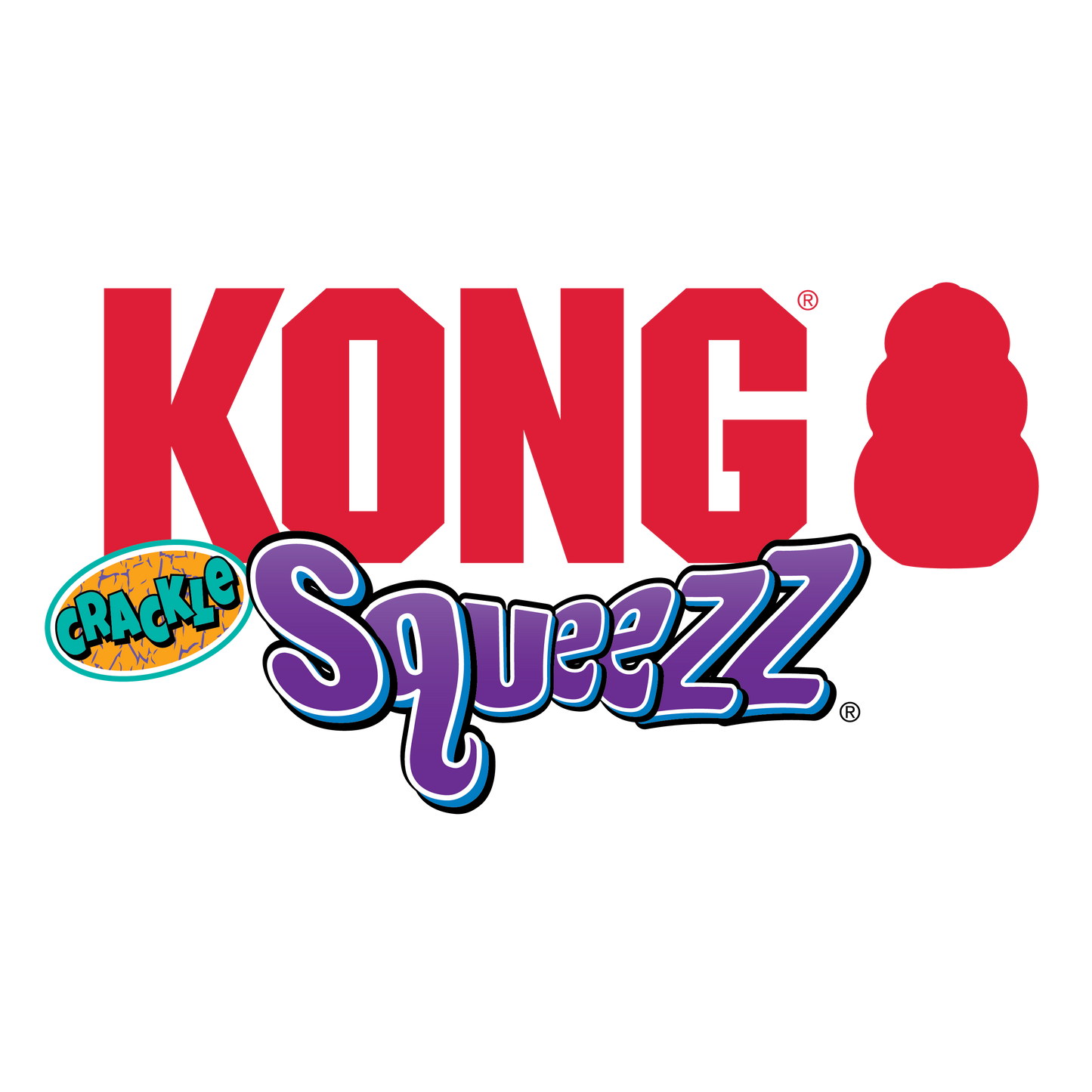 Dog Toy KONG Squeezz Crackle Stick Crunchy Sound Fetch Play