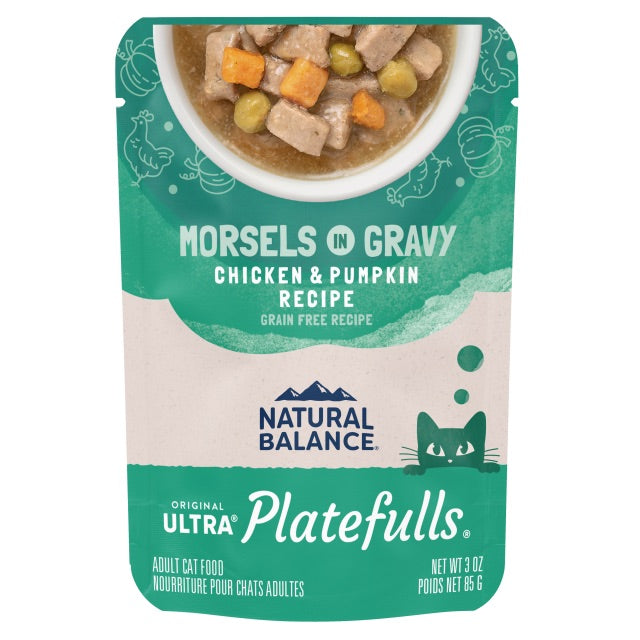 Natural Balance Cat Pouch Platefulls Chicken & Pumpkin (3oz) - Majestic Pet Kingdom