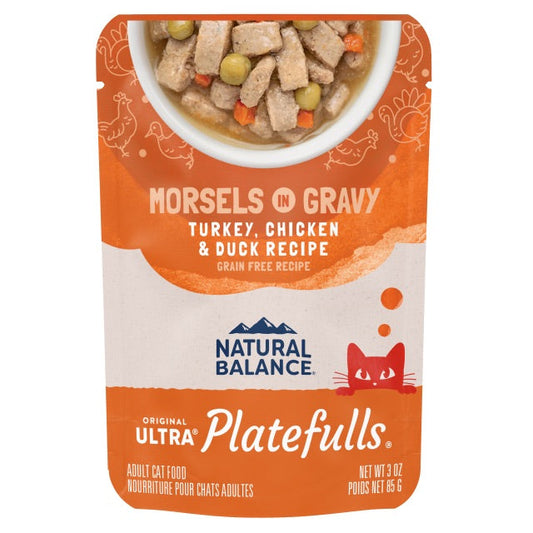 Natural Balance Cat Pouch Turkey, Chicken & Duck (3oz) - Majestic Pet Kingdom