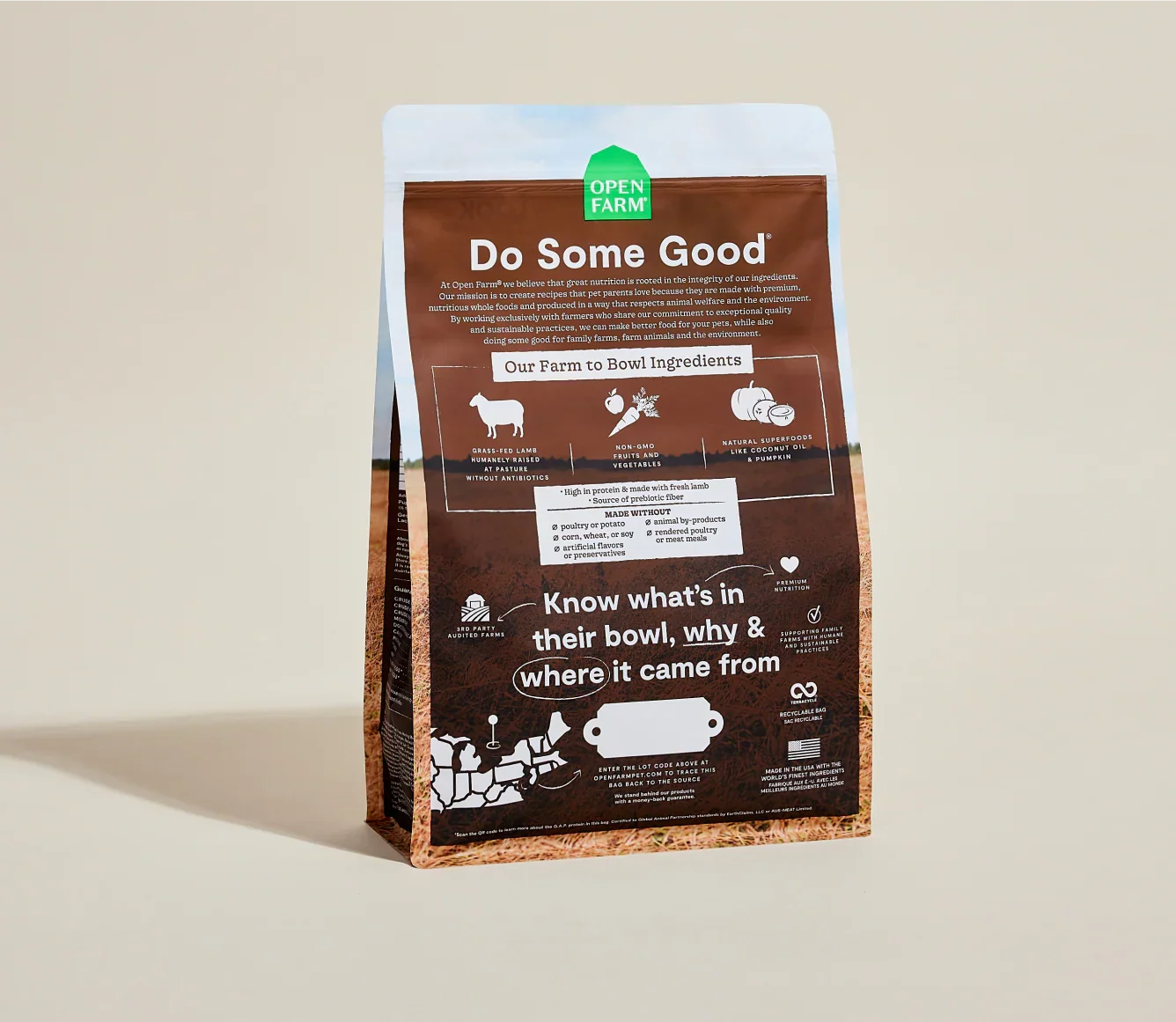 Open Farm Grain Free Pasture-Raised Lamb Dry Dog Food