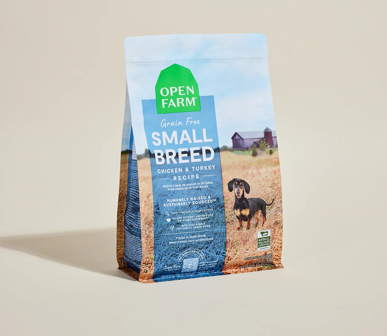 Open Farm Small Breed Grain Free Chicken & Turkey Dry Dog Food (4lb)