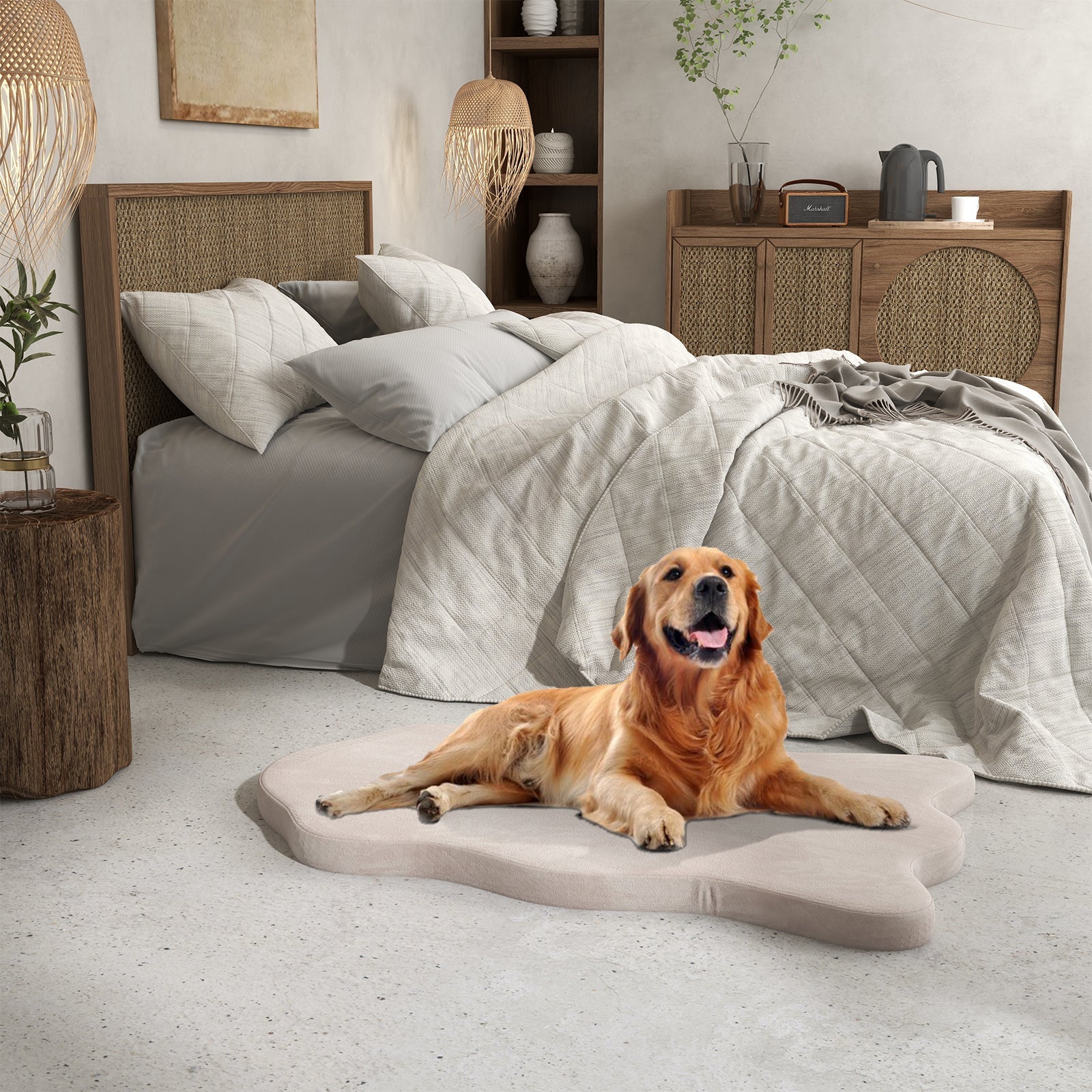 Orthopedic Dog Bed with Memory Foam Support for Large Dogs - Majestic Pet Kingdom