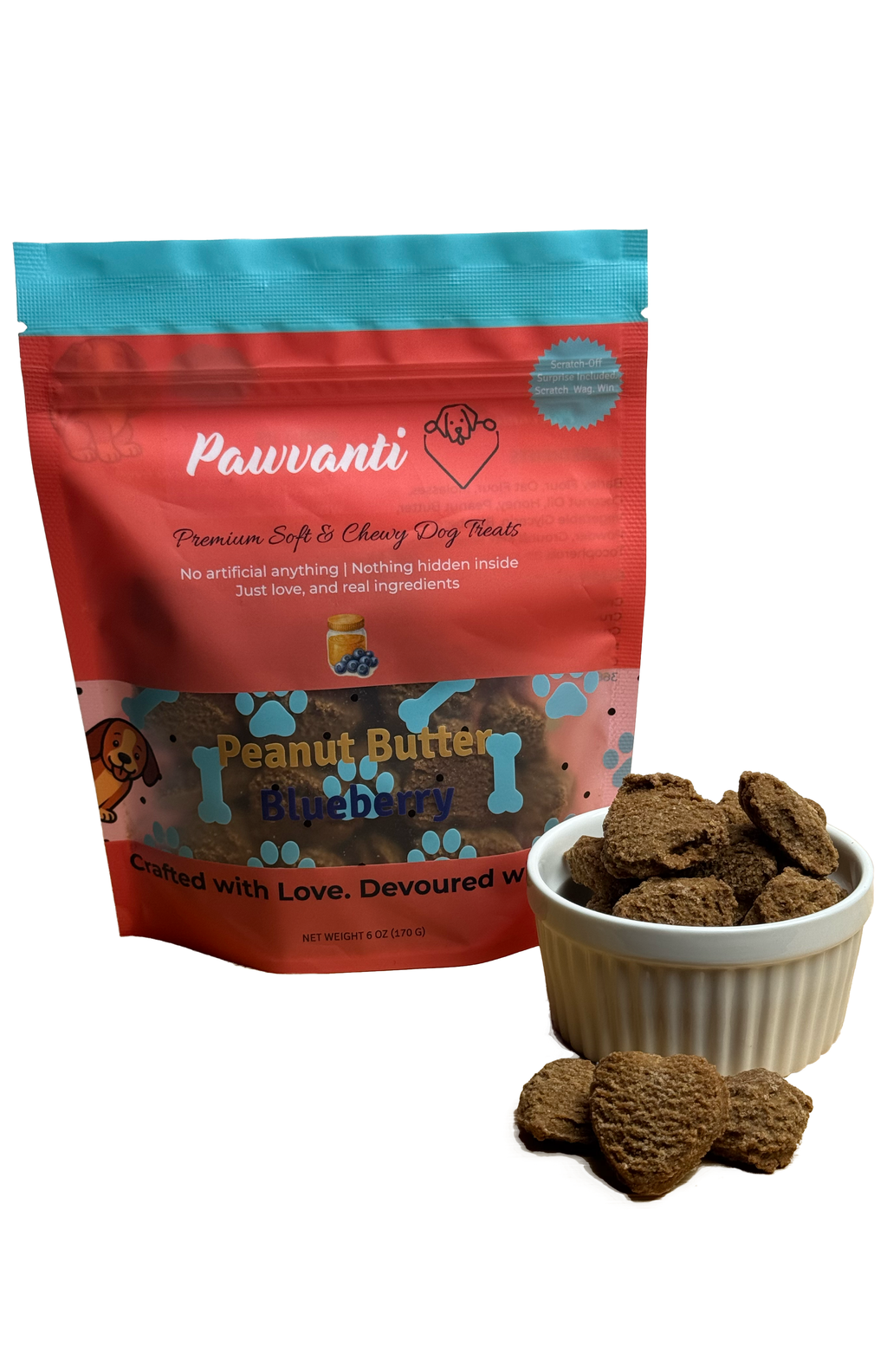 Peanut Butter Blueberry Soft and Dog Treats - Majestic Pet Kingdom