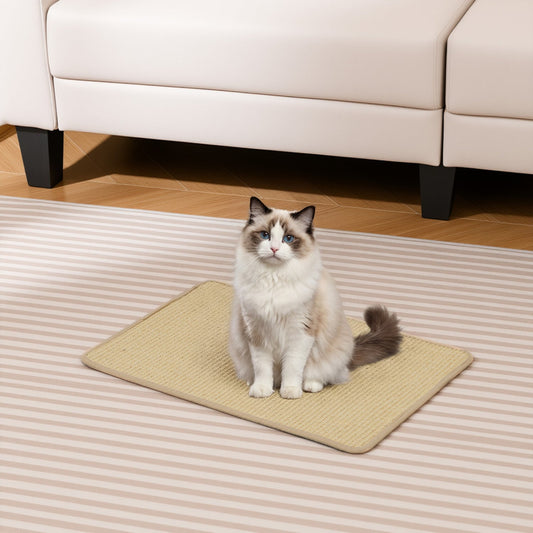 12 Pieces Cat Scratcher Mat Set 24 x 16 Inch Natural Sisal Pads | Purrfect Pet Kingdom