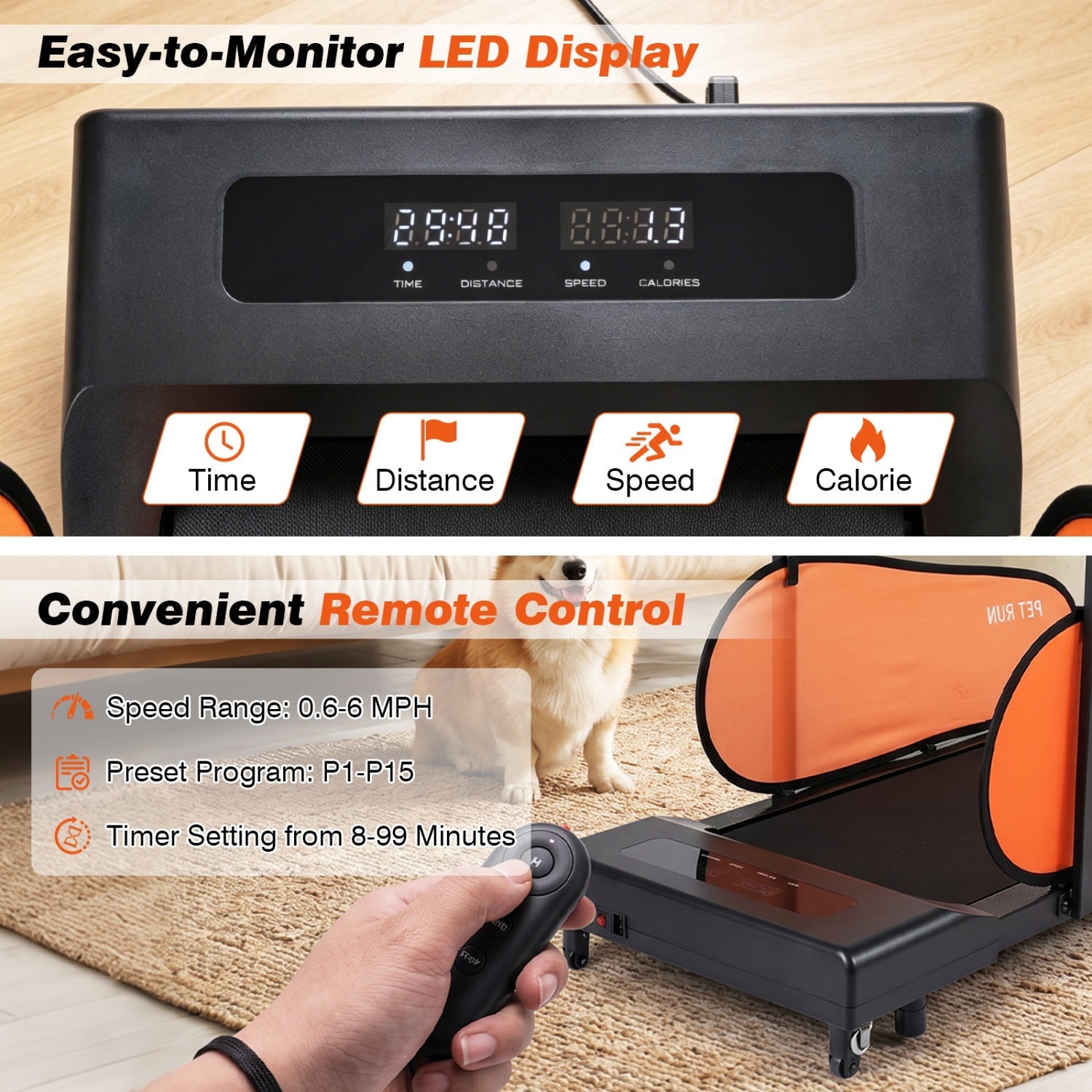 Dog Treadmill with LED Display & Adjustable Speed - Majestic Pet Kingdom