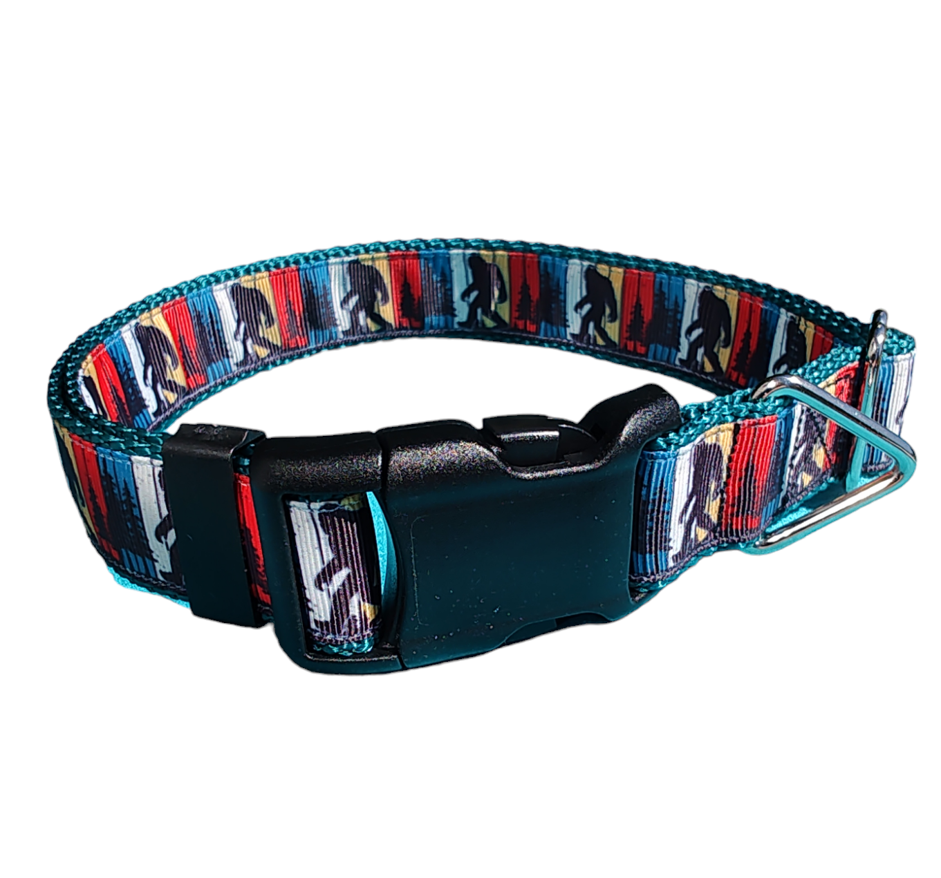 Bigfoot Sasquatch Green Nylon Dog Collar MD, LG, XL, Leash | Purrfect Pet Kingdom