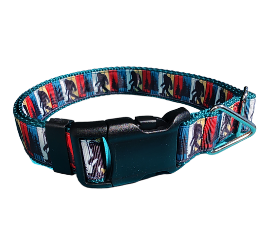 Bigfoot Sasquatch Green Nylon Dog Collar MD, LG, XL, Leash | Purrfect Pet Kingdom