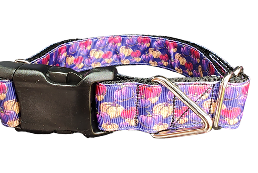 Halloween Purple Pumpkin Patch Nylon Dog Collar | Purrfect Pet Kingdom