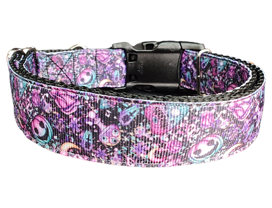Halloween Purple Paranormal Nylon Dog Collar | Purrfect Pet Kingdom