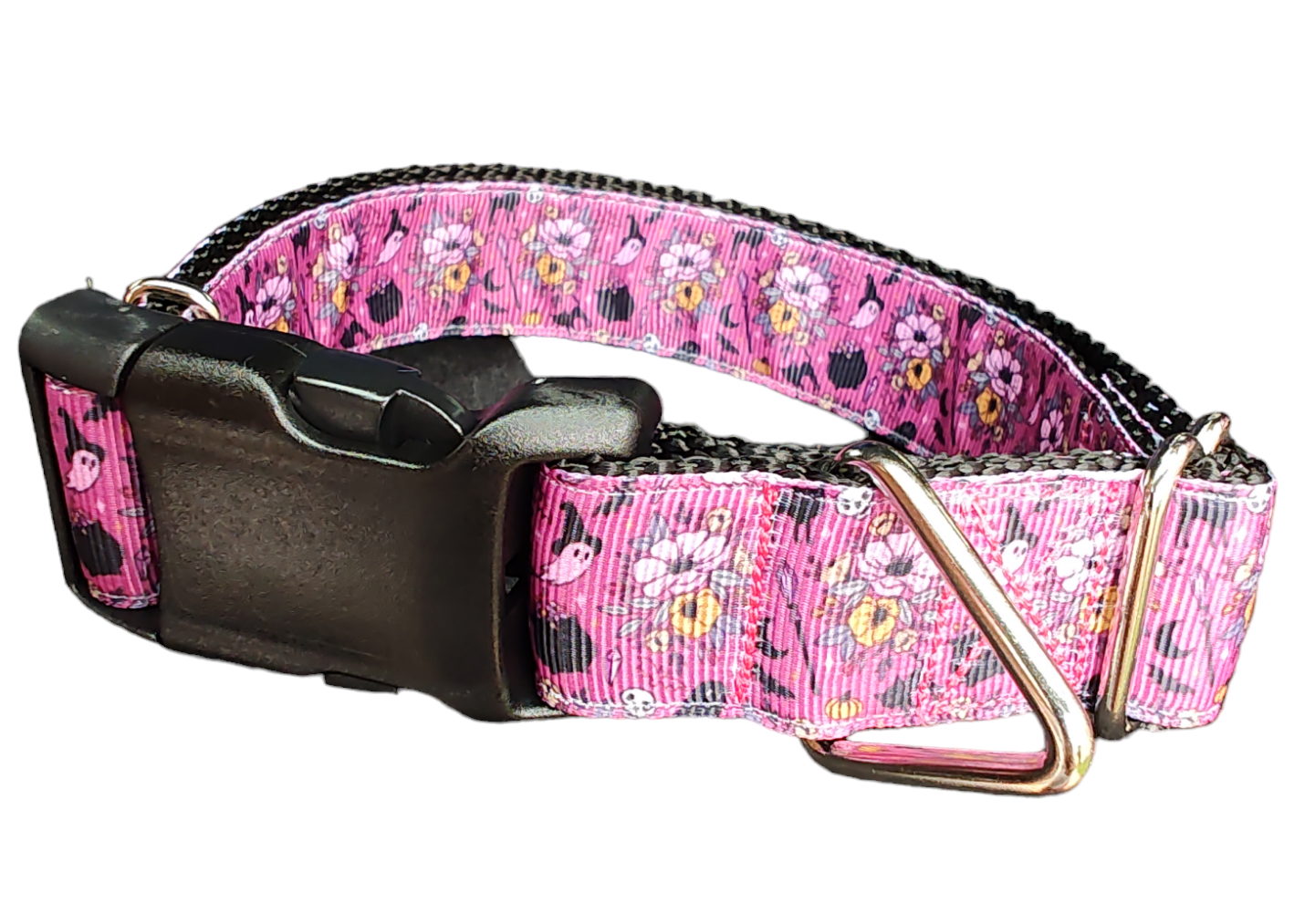 Halloween Floral Witch Nylon Dog Collar | Purrfect Pet Kingdom