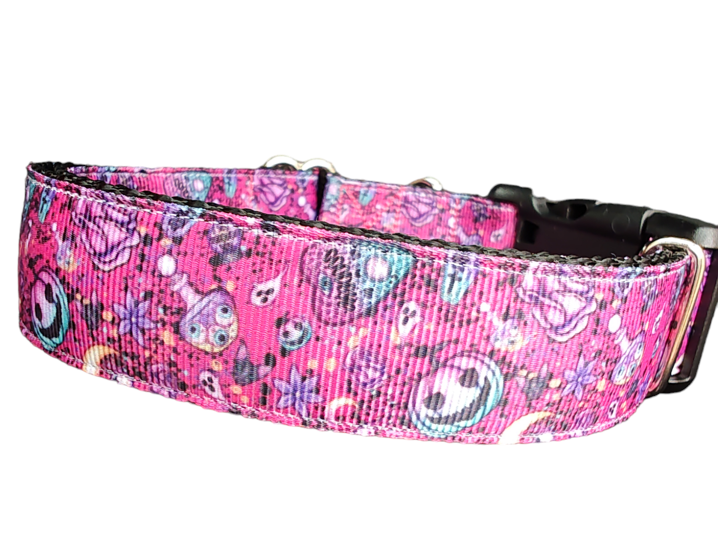 Halloween Pink Paranormal Nylon Dog Collar | Purrfect Pet Kingdom