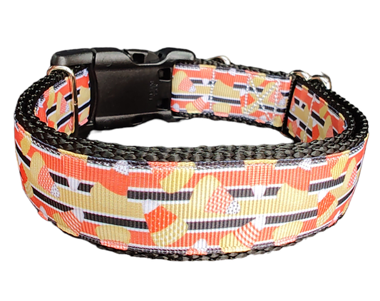 Halloween Candy Corn Nylon Dog Collar | Purrfect Pet Kingdom