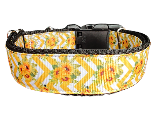 Sunflower Bouquet Nylon Dog Collar | Purrfect Pet Kingdom