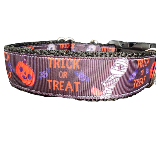 Halloween Trick Or Treat Nylon Dog Collar | Purrfect Pet Kingdom