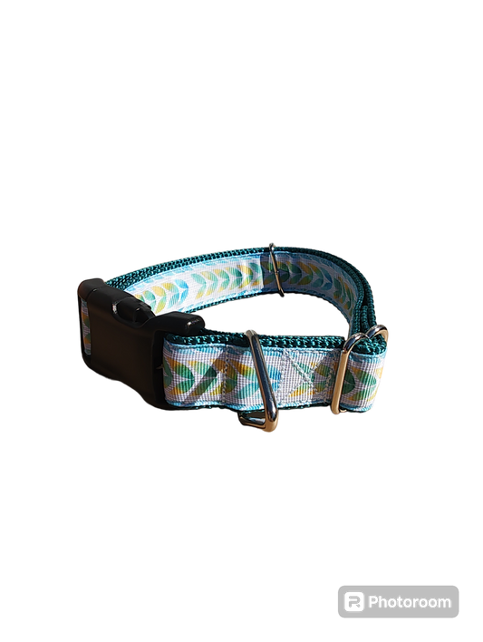 Watercolor Leaves Nylon Dog Collar | Purrfect Pet Kingdom