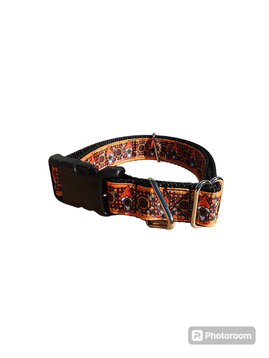 Sunflower Gnomes Nylon Dog Collar | Purrfect Pet Kingdom