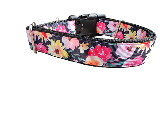 Painted Flowers Nylon Dog Collar | Purrfect Pet Kingdom