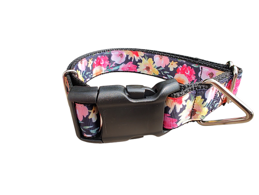 Painted Flowers Nylon Dog Collar | Purrfect Pet Kingdom