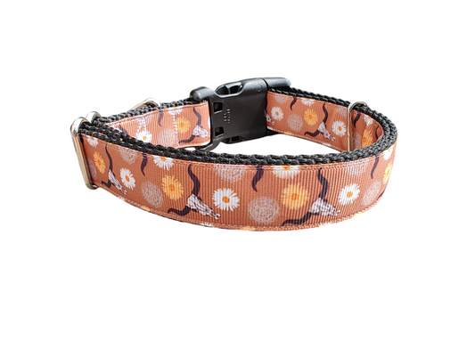 Skulls and Tumbleweeds Cowboy Nylon Dog Collar | Purrfect Pet Kingdom
