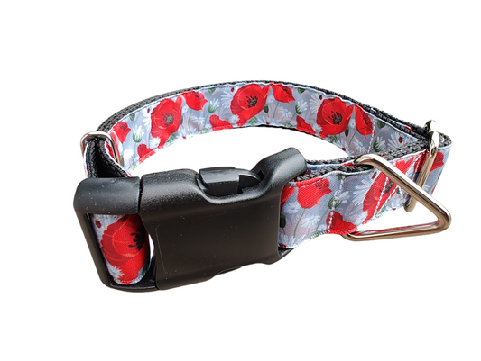 Poppies and Daisies Nylon Dog Collar | Purrfect Pet Kingdom