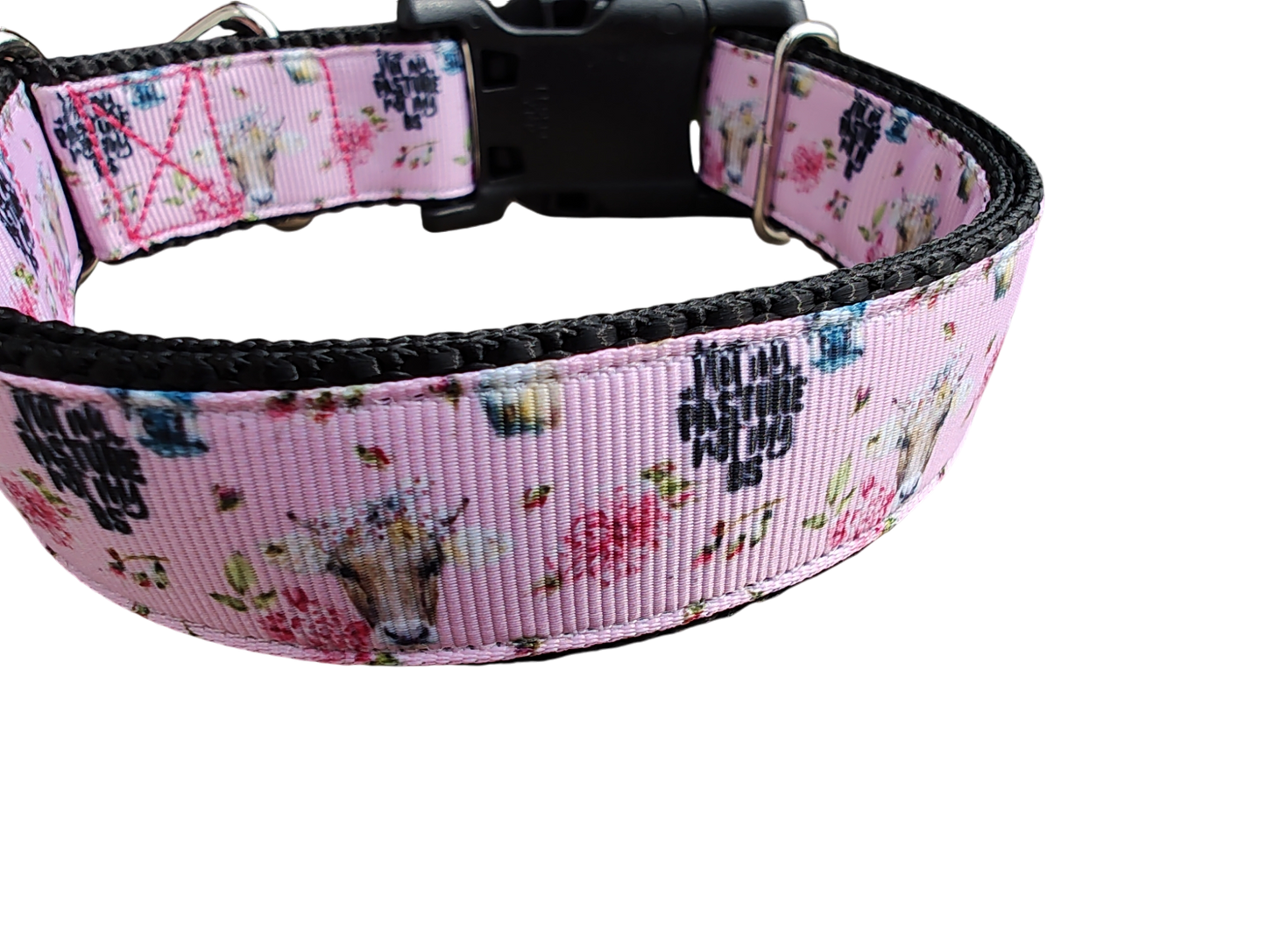 Not My Pasture BS Cow Nylon Dog Collar | Purrfect Pet Kingdom