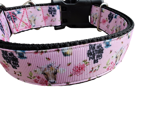 Not My Pasture BS Cow Nylon Dog Collar | Purrfect Pet Kingdom