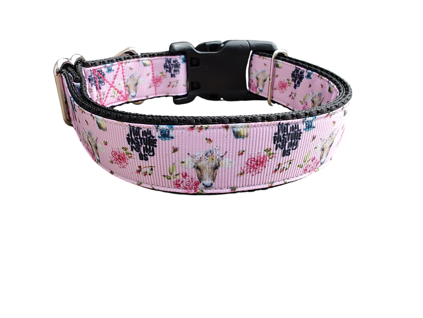 Not My Pasture BS Cow Nylon Dog Collar | Purrfect Pet Kingdom