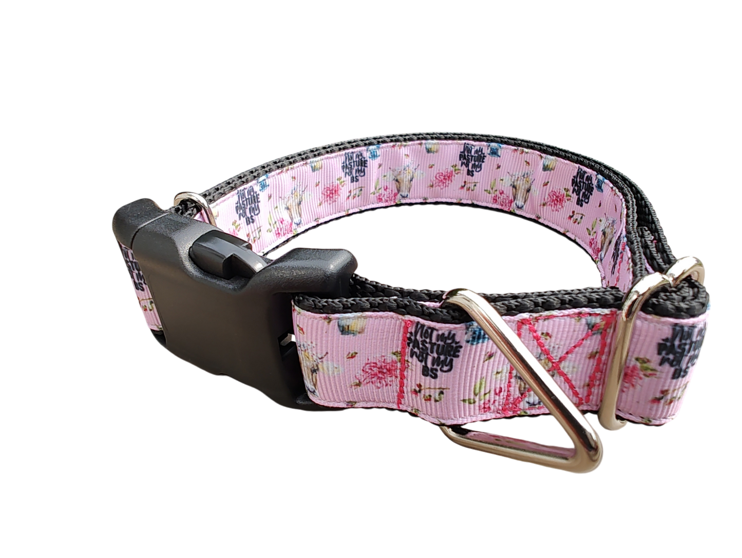 Not My Pasture BS Cow Nylon Dog Collar | Purrfect Pet Kingdom