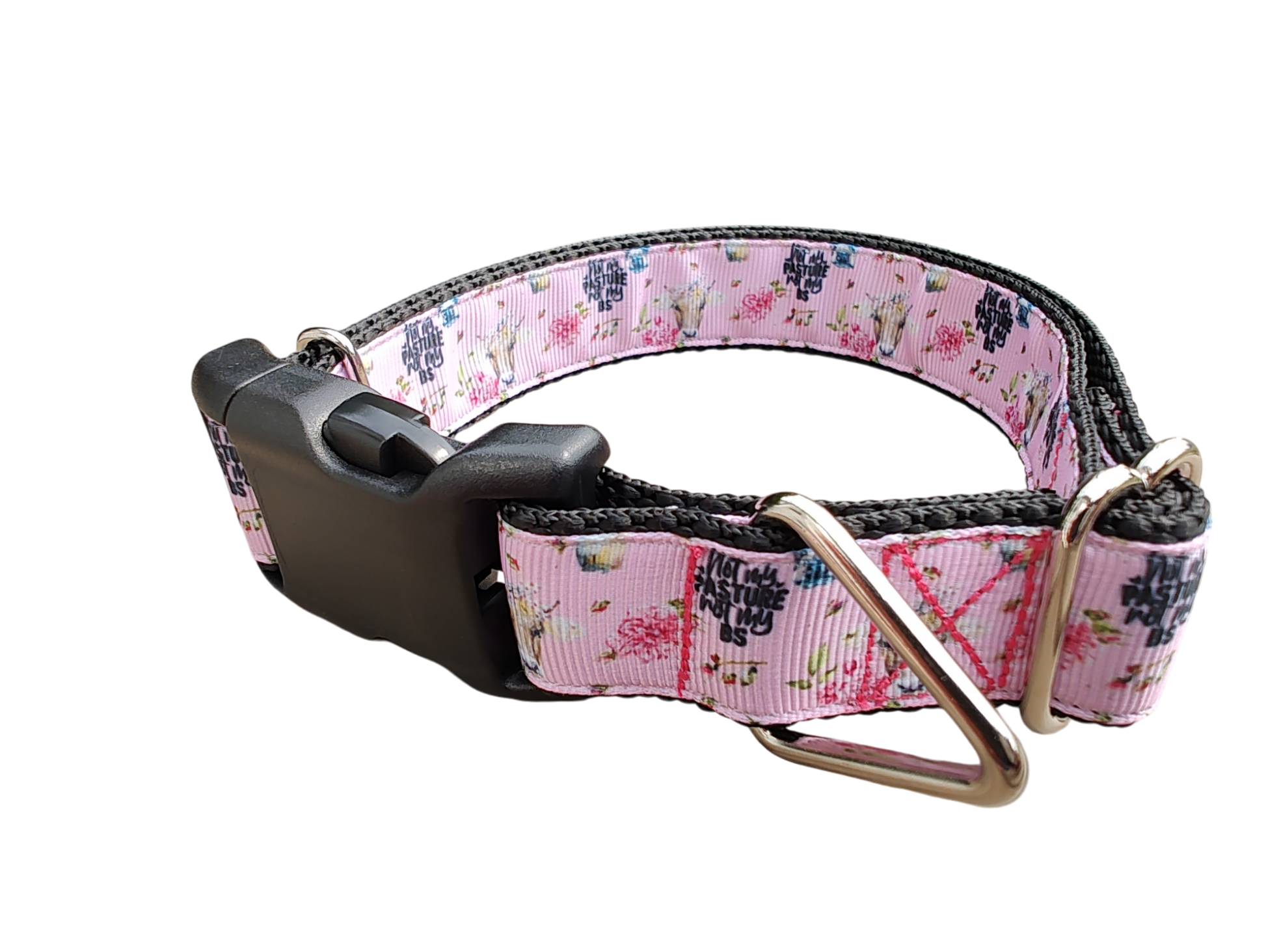 Not My Pasture BS Cow Nylon Dog Collar | Purrfect Pet Kingdom