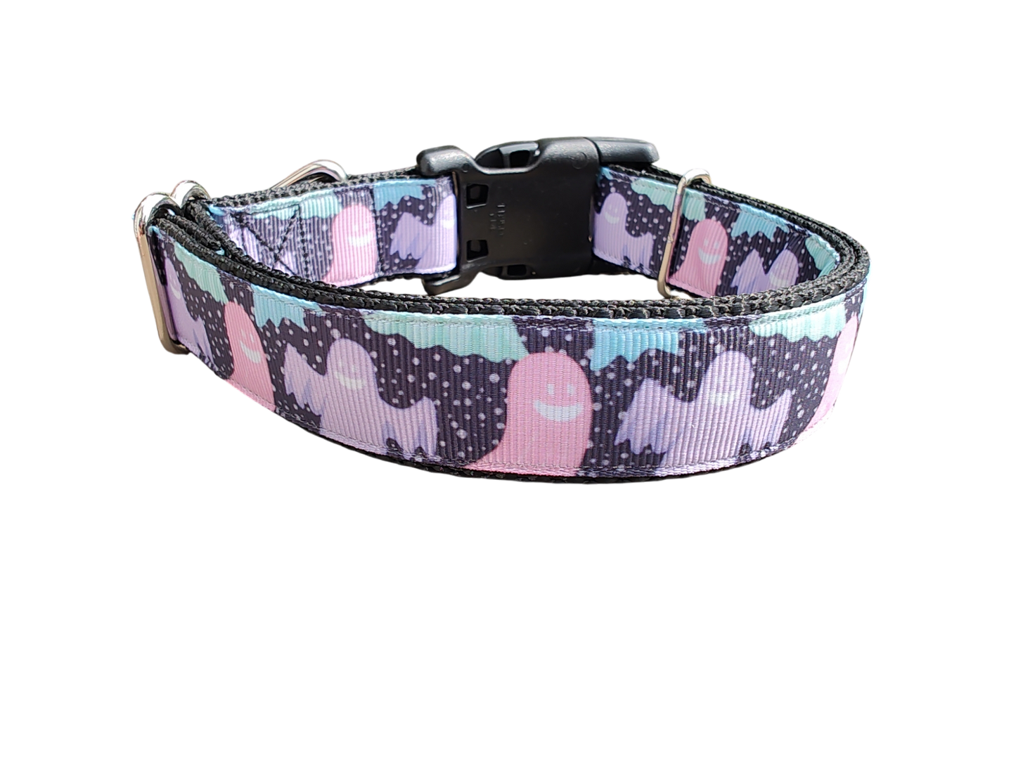 Pastel Ghosts Nylon Dog Collar | Purrfect Pet Kingdom