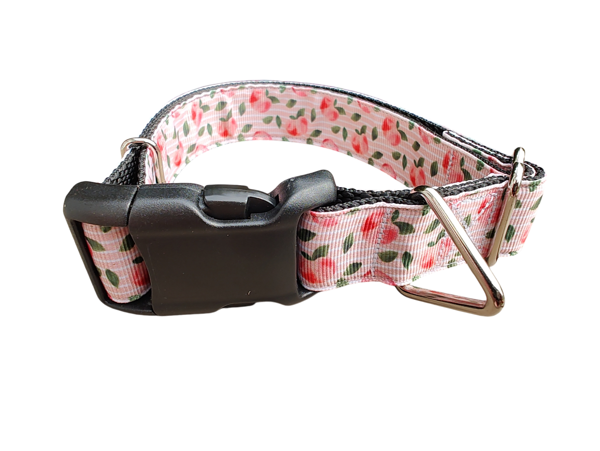 Peach Nylon Dog Collar