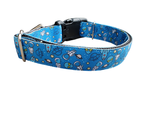 Aliens in Space Nylon Dog Collar | Purrfect Pet Kingdom