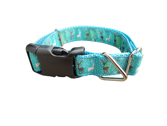 Blue Deer Nylon Dog Collar | Purrfect Pet Kingdom