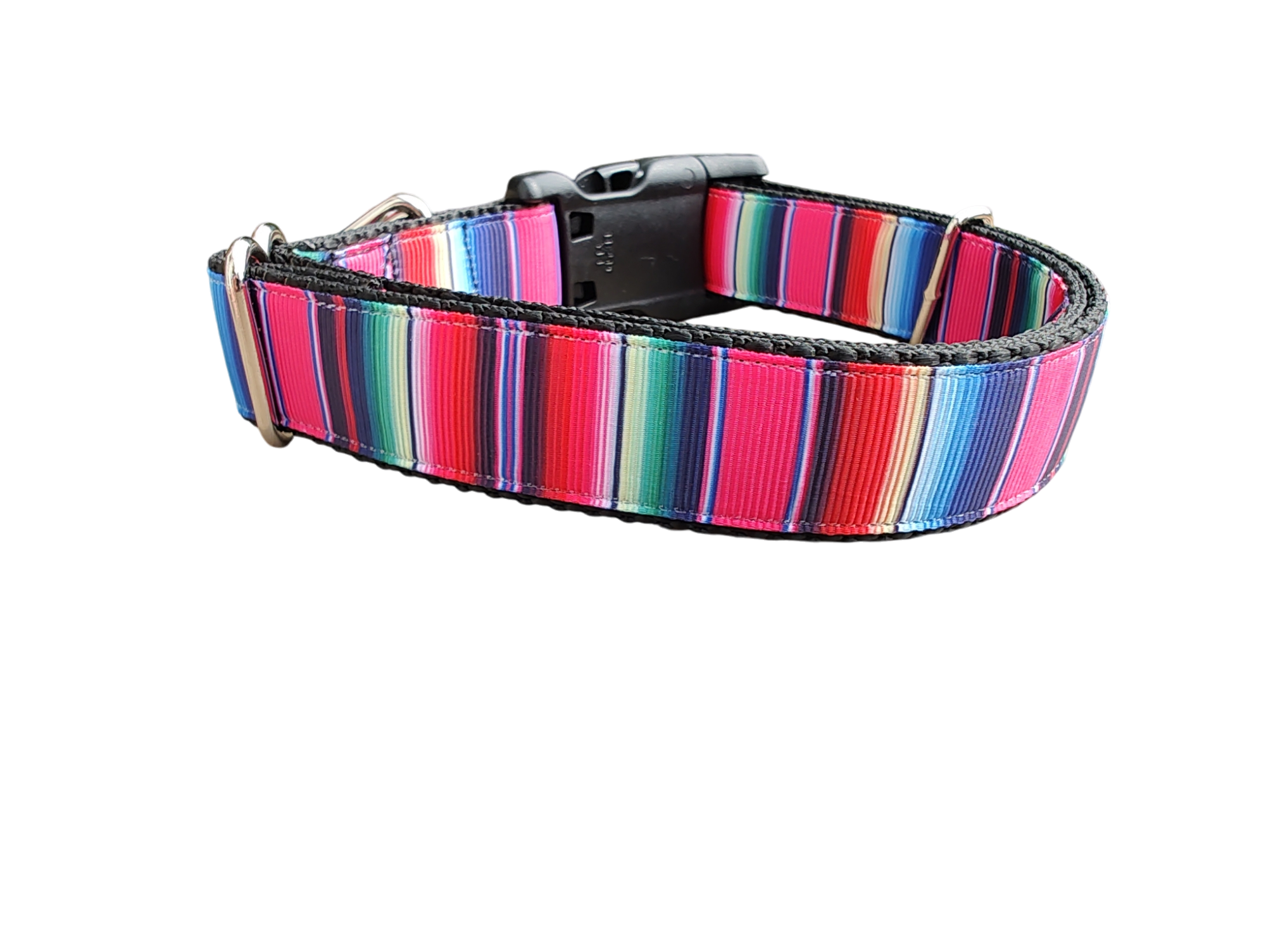 Pink Sarape Nylon Dog Collar