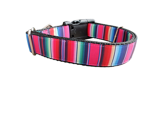 Pink Sarape Nylon Dog Collar | Purrfect Pet Kingdom